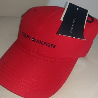 トミーヒルフィガー(TOMMY HILFIGER)の新品 未使用 タグ付 TOMMY HILFIGER キャップレッド 帽子  (キャップ)