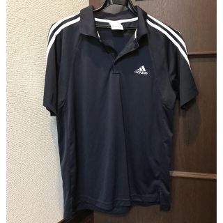 アディダス(adidas)のadidas★ネイビートップス(ポロシャツ)