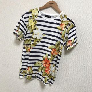 ザラ(ZARA)のZARA ザラ♡半袖 Tシャツ♡花柄 ボーダー 夏服(Tシャツ/カットソー(半袖/袖なし))