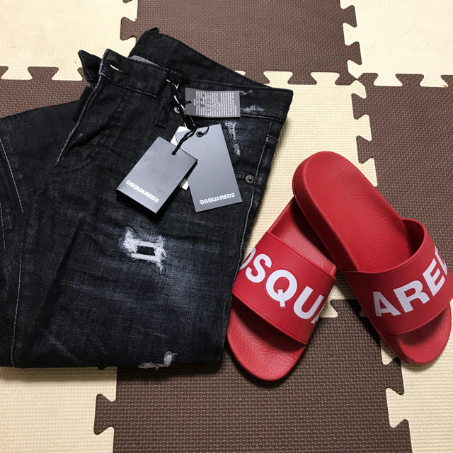 DSQUARED2(ディースクエアード)のDSQUARED2 2018年春夏モデル 赤 39サイズ メンズの靴/シューズ(サンダル)の商品写真