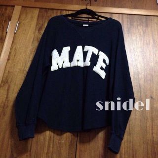 スナイデル(SNIDEL)のワッペン刺繍カットソー(カットソー(長袖/七分))