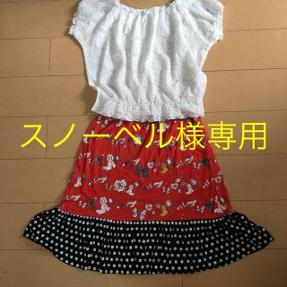 スカラー(ScoLar)のスノーベル様専用☆最終値下げ！スカラー 水玉ファンシースカート(ひざ丈スカート)