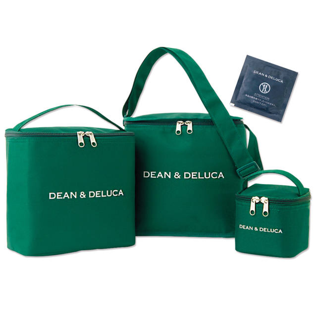 DEAN & DELUCA(ディーンアンドデルーカ)の☆新品☆DEAN&DELUCA 保冷バッグ4点セット☆GLOW 2018年付録 インテリア/住まい/日用品のキッチン/食器(弁当用品)の商品写真