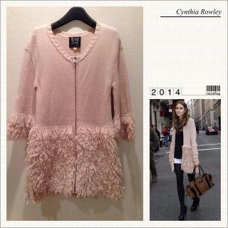 シンシアローリー(Cynthia Rowley)のオリビア・パレルモ風ニットコート(ノーカラージャケット)