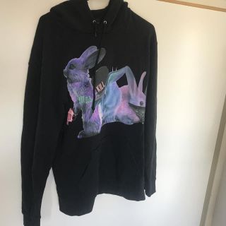 ミルクボーイ(MILKBOY)のMILKBOY RIOT RABBITS HOODY うさぎ パーカー ブラック(パーカー)