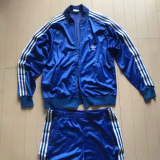 アディダス(adidas)のヴィンテージ adidasアディダス ATPトラックスーツジャージセットアップ青(ジャージ)