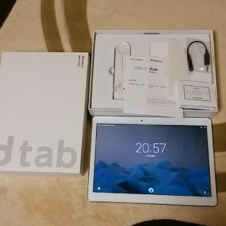 エヌティティドコモ(NTTdocomo)のドコモ　d-01H 　タブレット　dtab(タブレット)