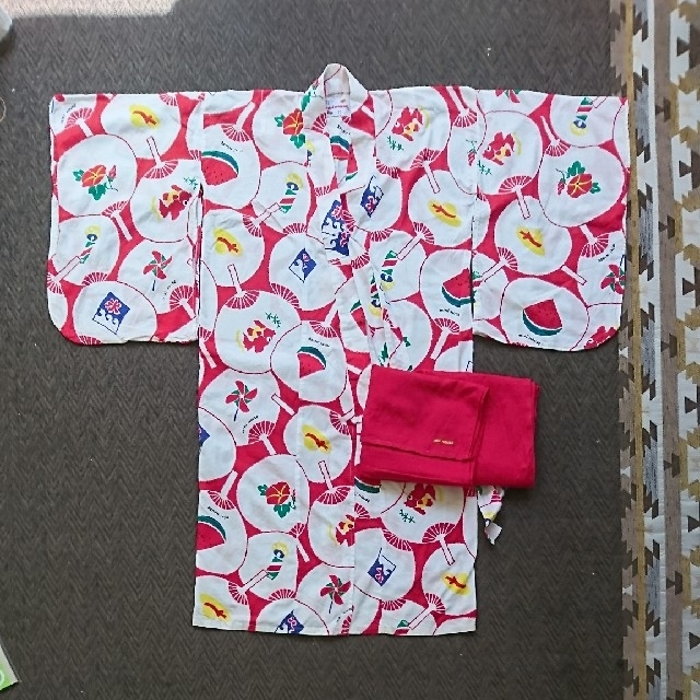 mikihouse(ミキハウス)の浴衣 女の子MIKI HOUSE キッズ/ベビー/マタニティのキッズ服女の子用(90cm~)(その他)の商品写真