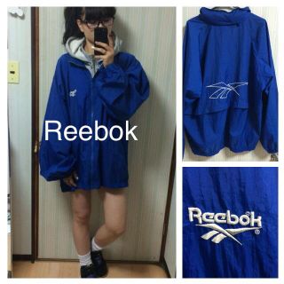 リーボック(Reebok)の古着 Reebok ナイロンジャージ:青(ブルゾン)