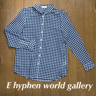 イーハイフンワールドギャラリー(E hyphen world gallery)の値下げ↓ギンガムチェックシャツ(シャツ/ブラウス(長袖/七分))