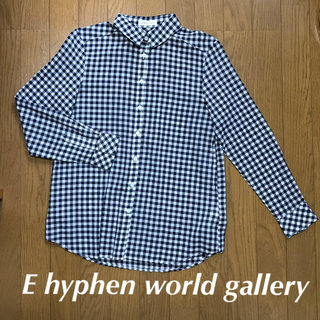 イーハイフンワールドギャラリー(E hyphen world gallery)の値下げ↓ギンガムチェックシャツ(シャツ/ブラウス(長袖/七分))