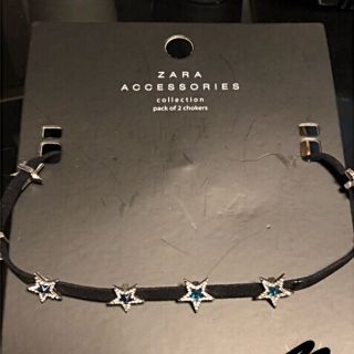 ザラ(ZARA)のmiyu様  ZARA チョーカーネックレス ブルー☆スター☆(ネックレス)