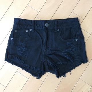 アメリカンイーグル(American Eagle)のAmerican eagle☆ブラックショートパンツ(ショートパンツ)