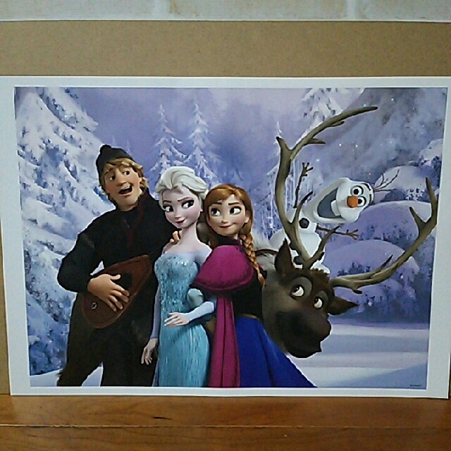 Disney(ディズニー)のディズニー アナと雪の女王絵画２ エンタメ/ホビーのアニメグッズ(ポスター)の商品写真