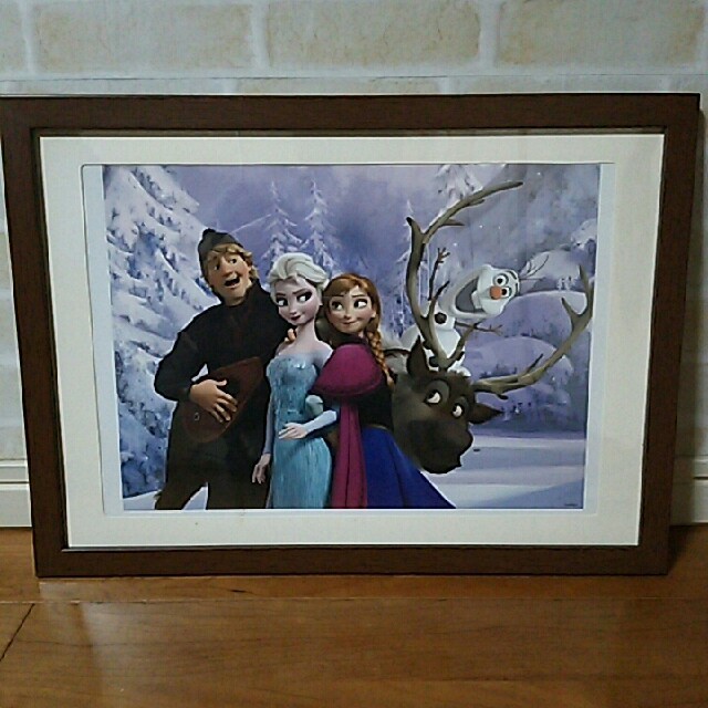 Disney(ディズニー)のディズニー アナと雪の女王絵画２ エンタメ/ホビーのアニメグッズ(ポスター)の商品写真