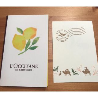 ロクシタン(L'OCCITANE)のメモ帳＋メッセージカード(カード/レター/ラッピング)