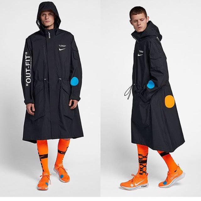 極美品 off-white 断ち切り加工 コート xs オフホワイト NIKE