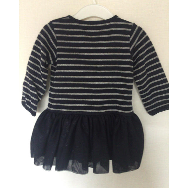 PETIT BATEAU(プチバトー)のLyu様専用★《プチバトー》ボーダーワンピース キッズ/ベビー/マタニティのベビー服(~85cm)(ワンピース)の商品写真