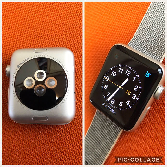 Apple Watch(アップルウォッチ)のふりる様【バンド2本】AppleWatchシリーズ2 42 アルミ シルバー スマホ/家電/カメラのスマホアクセサリー(その他)の商品写真