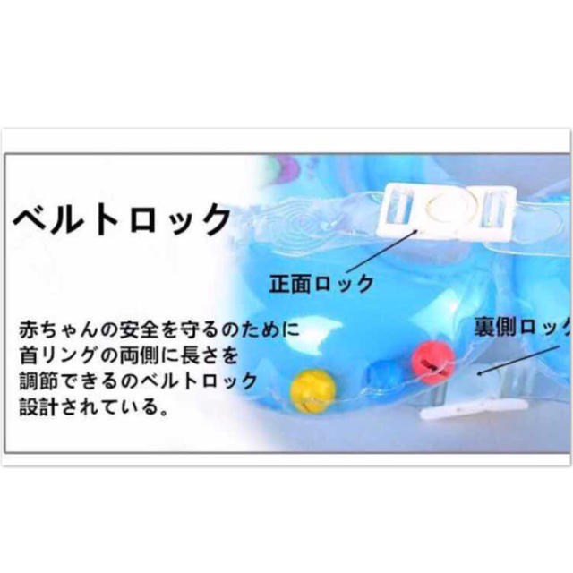 【グリーン】赤ちゃん浮き輪リング キッズ/ベビー/マタニティのおもちゃ(お風呂のおもちゃ)の商品写真