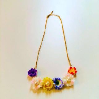 造花ネックレス♡(ネックレス)