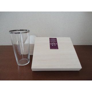 タチキチ(たち吉)の【新品】たち吉　銀花　ペアグラス　桐箱入り(グラス/カップ)