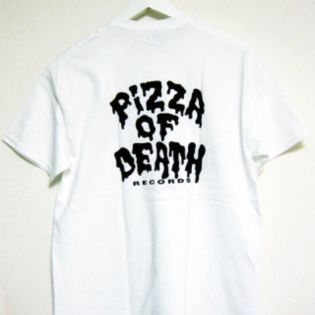 HIGH!STANDARD(ハイスタンダード)のPIZZA OF DEATH  ピサ オブ デス Tシャツ  白 黒 XLサイズ エンタメ/ホビーのタレントグッズ(ミュージシャン)の商品写真