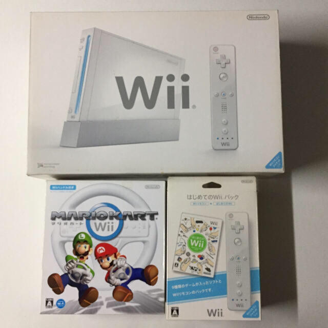 Wii - Wii 本体 ソフト 5本付 セット 箱付 美品 任天堂 マリオ の通販 by おもち's shop｜ウィーならラクマ