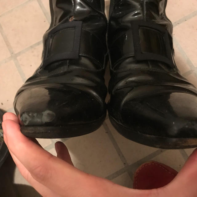 DIOR HOMME(ディオールオム)のディオールオム dior homme エナメルブーツ メンズの靴/シューズ(ブーツ)の商品写真