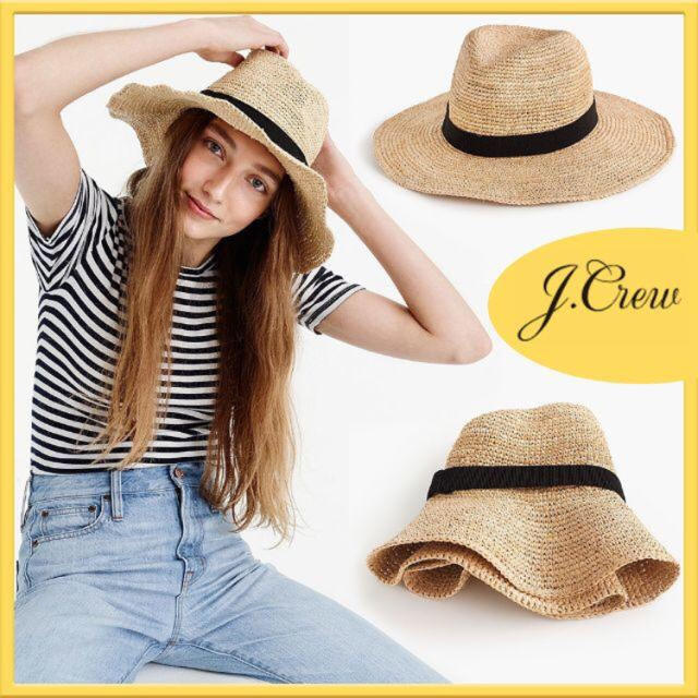 ストローハット 麦わら帽子 j crew