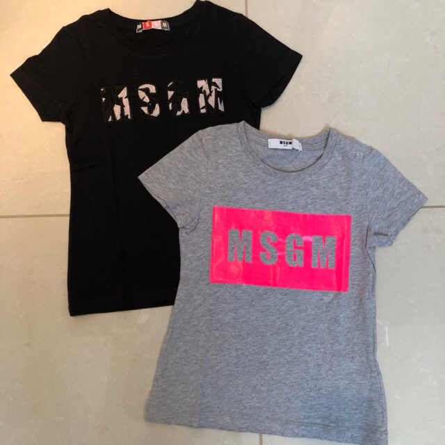 MSGM(エムエスジイエム)のMSGM キッズ☆2点セット☆size4 グッチ キッズなどお好きな方 キッズ/ベビー/マタニティのキッズ服女の子用(90cm~)(Tシャツ/カットソー)の商品写真