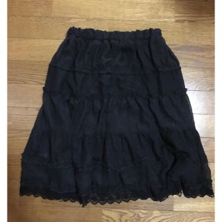 アクシーズファム(axes femme)のaxes farm シフォンフレアスカート(ひざ丈スカート)