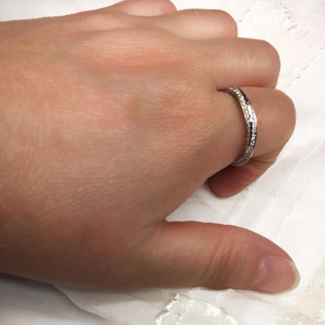 CZダイヤ  パヴェリング レディースのアクセサリー(リング(指輪))の商品写真