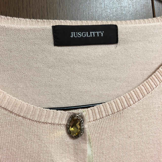 JUSGLITTY(ジャスグリッティー)のビジューカーディガン☆JUSGLITTY  レディースのトップス(カーディガン)の商品写真