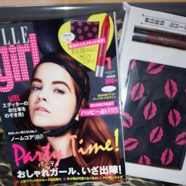 REVLON(レブロン)の雑誌・ELLE girl 1月号口紅　 エンタメ/ホビーのエンタメ その他(その他)の商品写真