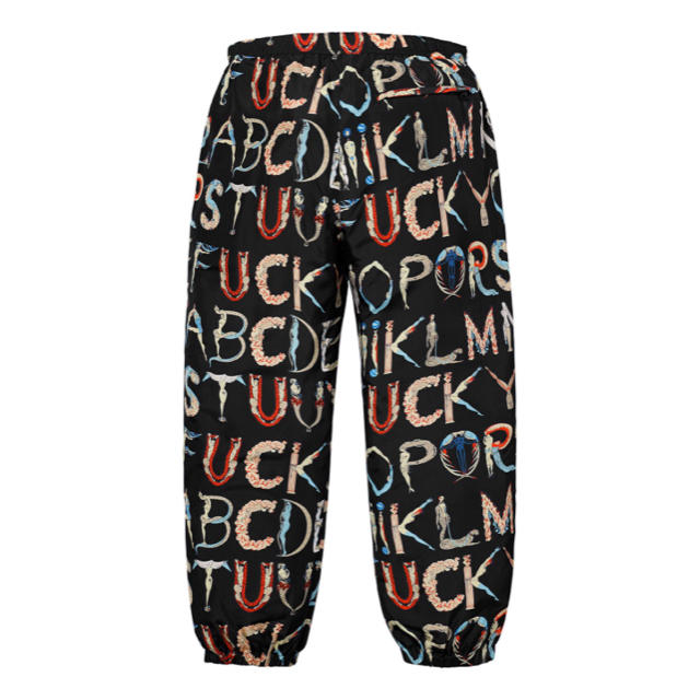 パンツsupreme Alphabet Silk Pant ブラック S - その他