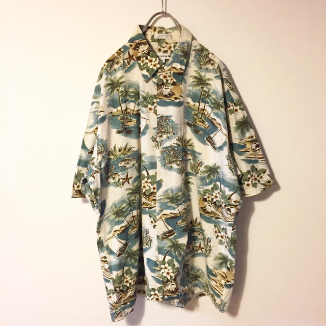 COMME des GARCONS(コムデギャルソン)の【USED】希少 XL beige cotton big aloha shirt メンズのトップス(シャツ)の商品写真