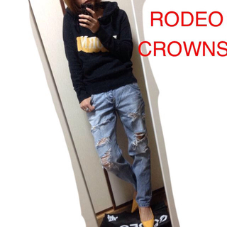 ロデオクラウンズ(RODEO CROWNS)のRCS ダメージストレートデニム 0(デニム/ジーンズ)