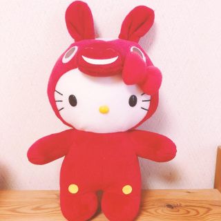 ハローキティ(ハローキティ)の美品★ Hello Kitty×Rody ぬいぐるみ 赤(ぬいぐるみ)