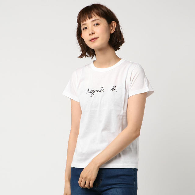 新品 正規品 アニエスベー ロゴTシャツ Tシャツ