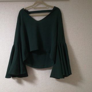 ザラ(ZARA)のZARA✽グリーンシャツ(シャツ/ブラウス(長袖/七分))