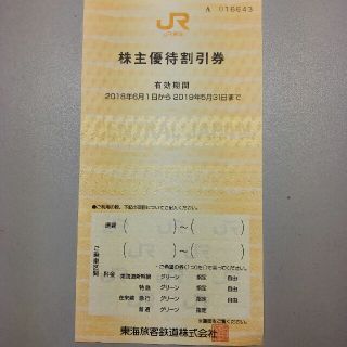 ジェイアール(JR)のJR東海株主優待割引券(その他)