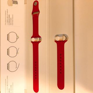 アップル(Apple)のApple Watch 38mm Red Velvet Sport Band (その他)