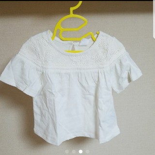 ベビーギャップ(babyGAP)の90 アイボリー　レーストップス(Tシャツ/カットソー)