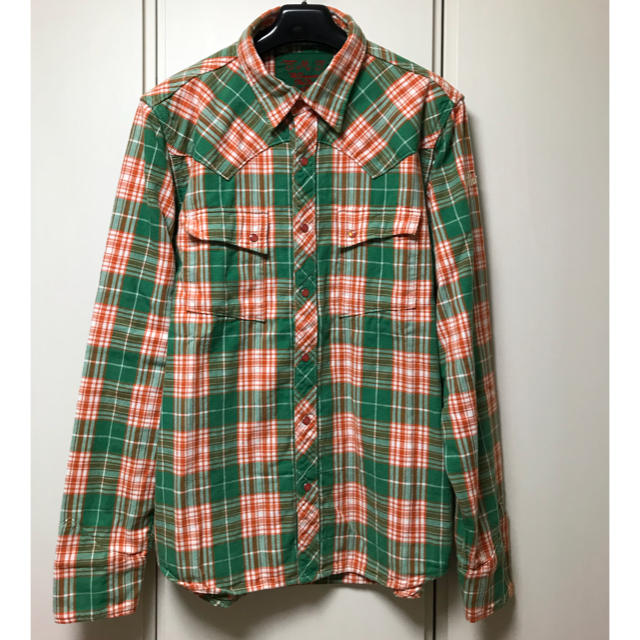 ナチュラ 美品!TMT ダブルガーゼ チェック ウエスタン ネルシャツ