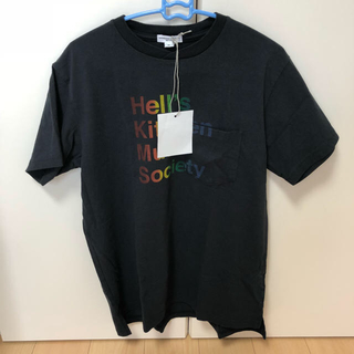 エンジニアードガーメンツ(Engineered Garments)のEG ポケT ネイビー マルチ Mサイズ 18SS 別注 (Tシャツ/カットソー(半袖/袖なし))