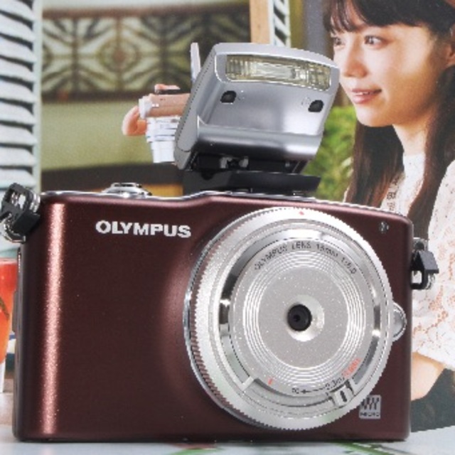 ❤️新品のレンズ付き❤️お洒落ブラウン OLYMPUS PEN PM1❤️ミラーレス一眼