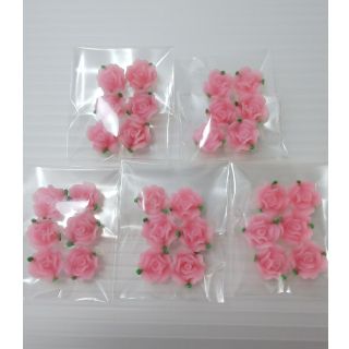 [30個セット]樹脂パーツ バラ 薔薇 デコパーツ (各種パーツ)