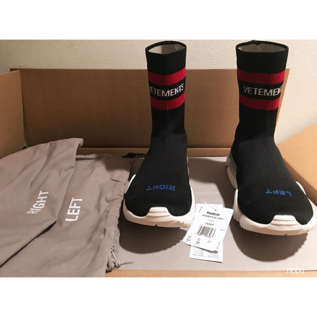 新品【VETEMENTS × Reebok】 sock trainers 41