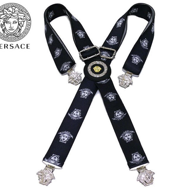 VERSACE(ヴェルサーチ)のAA様専用ヴェルサーチ   メデューサ  サスペンダー 売り切り レディースのファッション小物(サスペンダー)の商品写真